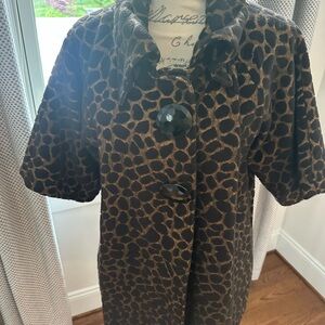 Stylish Leopard Print Coat